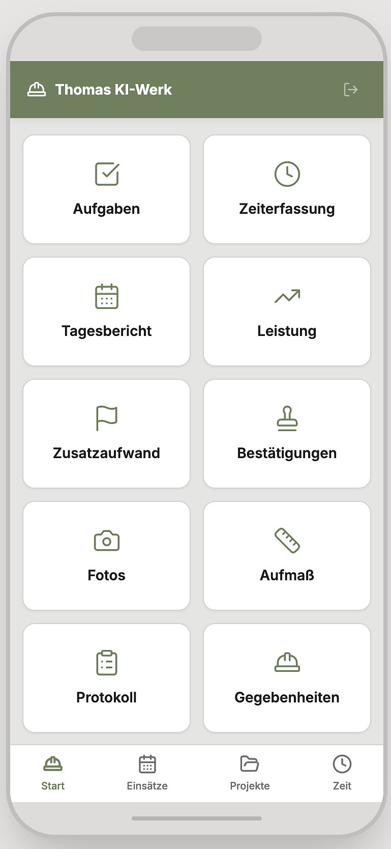 QAIRO Mobile auf der Baustelle